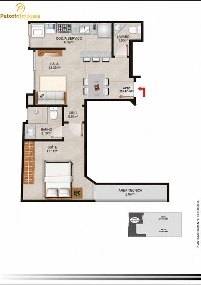 Apartamento, 1 quarto, 36 m² - Foto 4