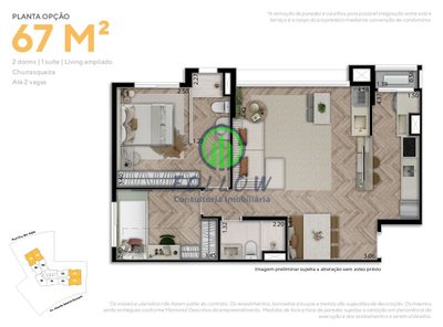 Apartamento, 2 quartos - Foto 3