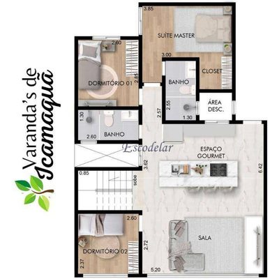 Apartamento, 3 quartos, 76 m² - Foto 4