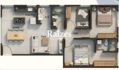 Apartamento, 3 quartos, 70 m² - Foto 2
