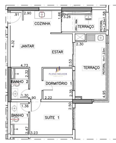 Apartamento, 2 quartos, 68 m² - Foto 2